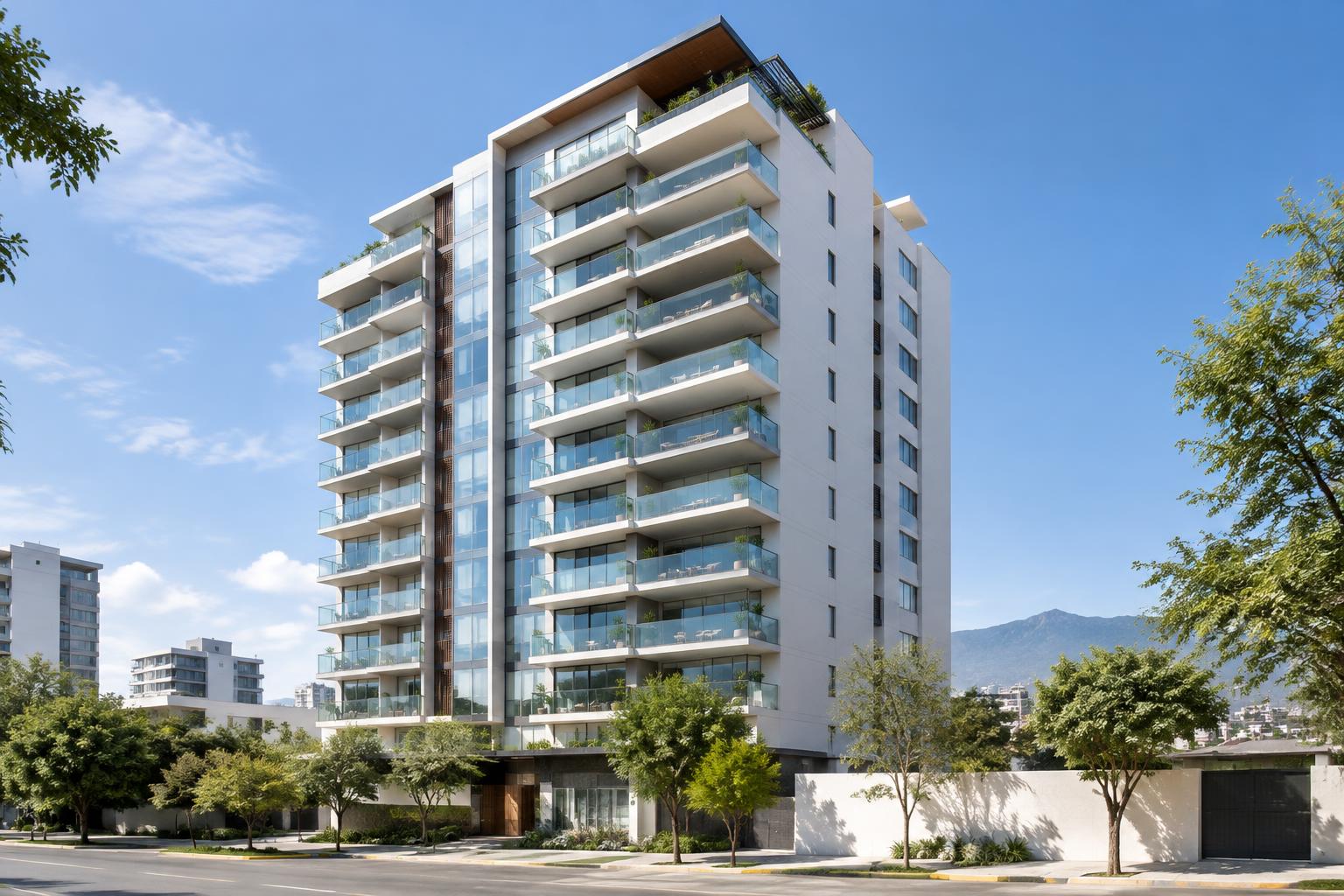 Edificio residencial, imagen ilustrativa de preventas